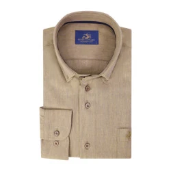 Eden Valley Flanel Overhemd | Mosterd Melange