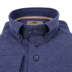 Eden Valley Flanel Overhemd | Jeansblauw