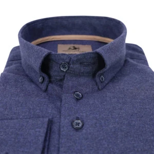 Eden Valley Flanel Overhemd | Jeansblauw