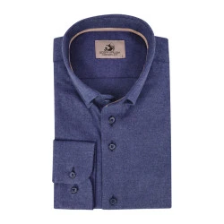 Eden Valley Flanel Overhemd | Jeansblauw