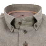 Eden Valley Flanel Overhemd | Khaki | www.pietkoopmans.nl