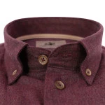 Eden Valley Flanel Overhemd | Bordeaux | www.pietkoopmans.nl