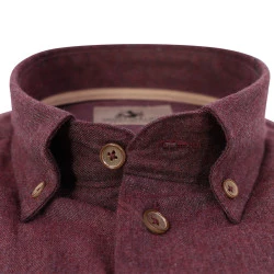 Eden Valley Flanel Overhemd | Bordeaux