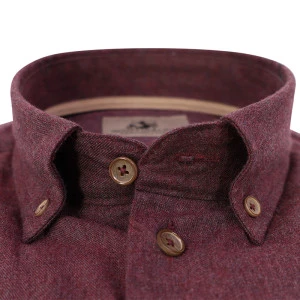 Eden Valley Flanel Overhemd | Bordeaux