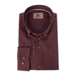 Eden Valley Flanel Overhemd | Bordeaux