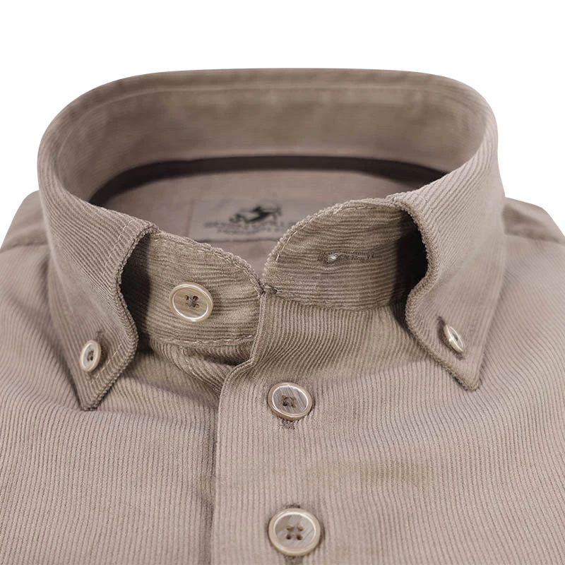 Eden Valley babyrib Overhemd | Beige | www.pietkoopmans.nl