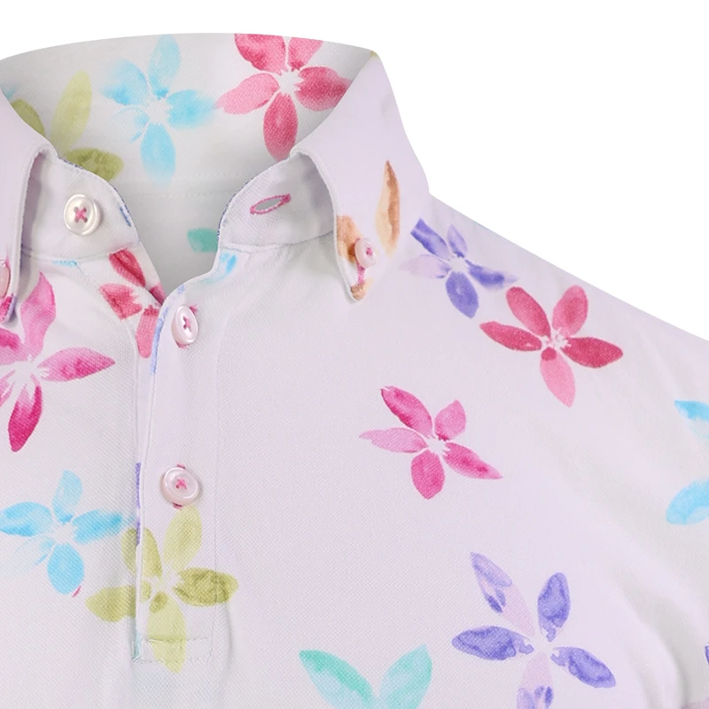 Eden Valley Polo | Wit Bloemen Print | www.pietkoopmans.nl
