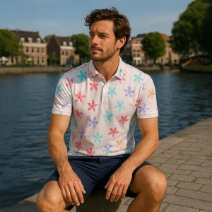 Eden Valley Polo | Wit Bloemen Print
