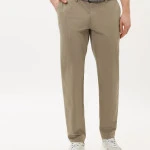 Eurex Chino Broek | Khaki Print | www.pietkoopmans.nl