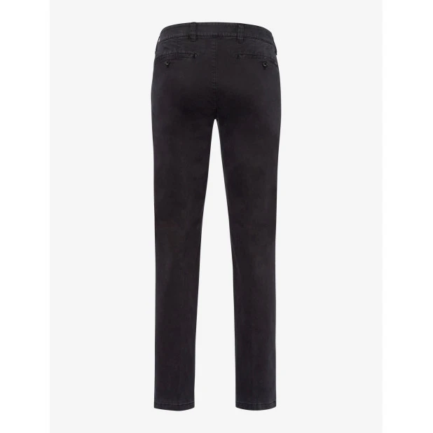 Eurex by Brax Chino Broek | Antraciet Satijn | www.pietkoopmans.nl