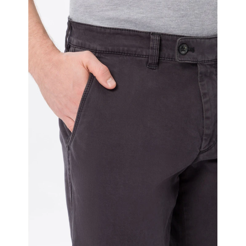 Eurex by Brax Chino Broek | Antraciet Satijn | www.pietkoopmans.nl