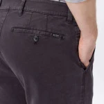 Eurex by Brax Chino Broek | Antraciet Satijn | www.pietkoopmans.nl