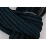 Shawl Tricot Gebreid | Groen Zwart Gestreept