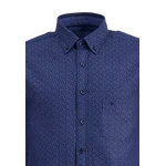 Fynch Hatton Overhemd Soft Flanel | Blue Leaves | www.pietkoopmans.nl