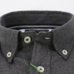 Fynch Hatton Overhemd Premium Flanel | Antraciet | www.pietkoopmans.nl