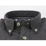 Fynch Hatton Overhemd Premium Flanel | Antraciet | www.pietkoopmans.nl