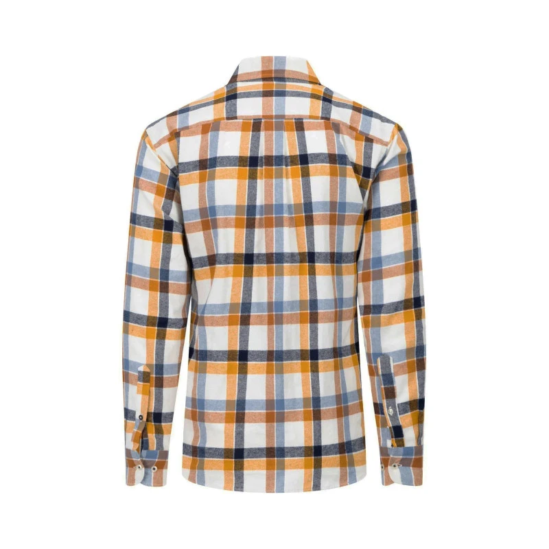 Fynch Hatton Overhemd Premium Flanel | Honing Geruit | www.pietkoopmans.nl