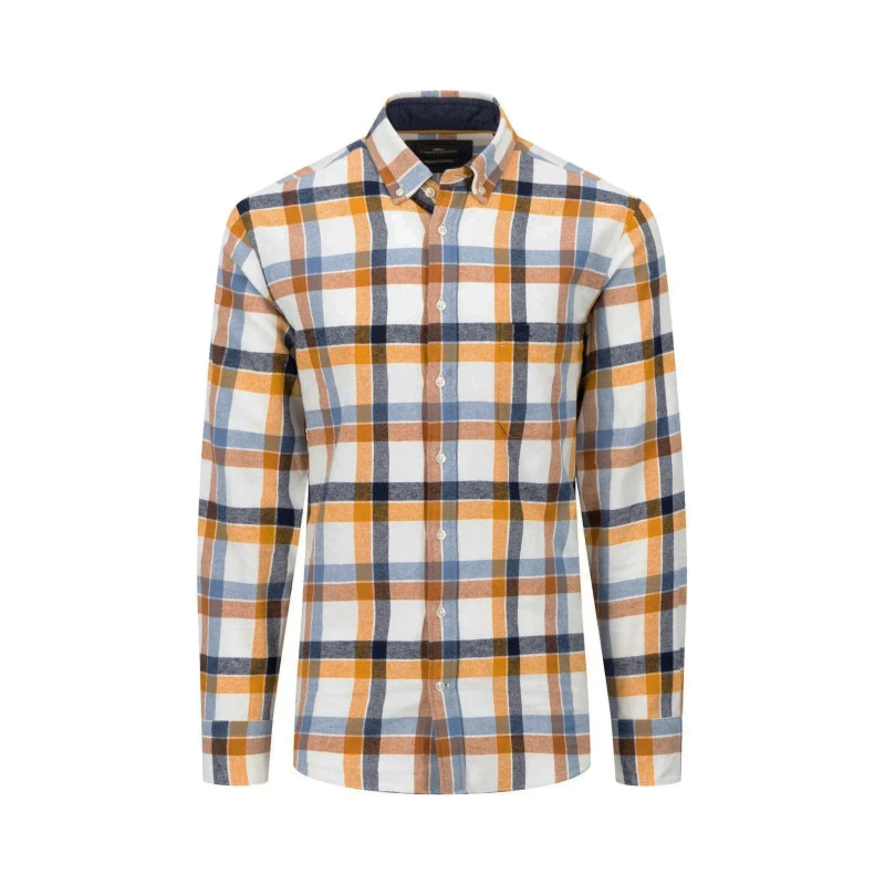 Fynch Hatton Overhemd Premium Flanel | Honing Geruit | www.pietkoopmans.nl