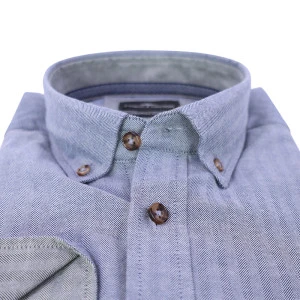 Fynch Hatton Shirt Premium Flanel | Blauw