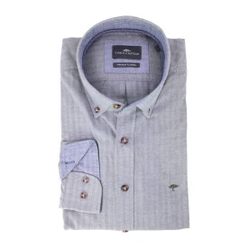 Fynch Hatton Shirt Premium Flanel | Groen