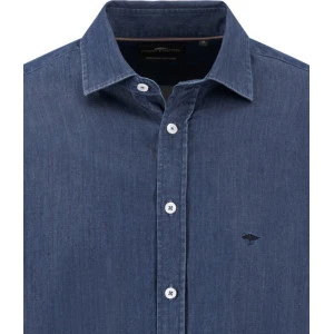 Fynch-Hatton Premium Cotton Heren Overhemd | Inktblauw