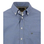 Fynch Hatton Overhemd | Blauw met Subtiele Print | www.pietkoopmans.nl