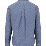 Fynch Hatton Overhemd | Blauw met Subtiele Print | www.pietkoopmans.nl
