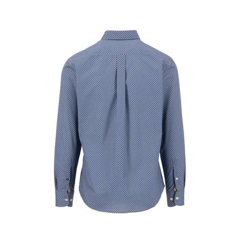 Fynch Hatton Overhemd | Blauw met Subtiele Print | www.pietkoopmans.nl