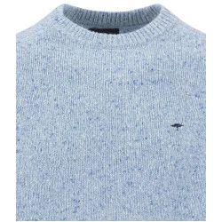 Fynch-Hatton Wollen Pullover | Lichtblauw Gemêleerd