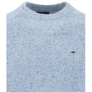 Fynch-Hatton Wollen Pullover | Lichtblauw Gemêleerd