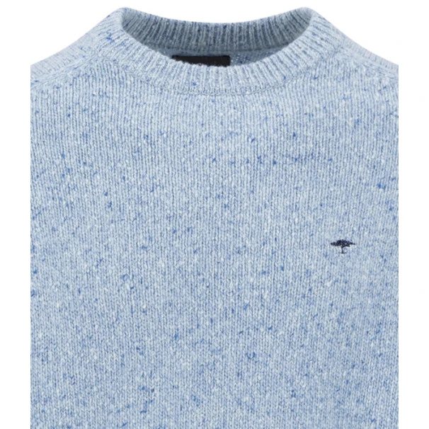 Fynch-Hatton Wollen Pullover | Lichtblauw Gemêleerd | www.pietkoopmans.nl