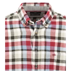 Fynch-Hatton Flanellen Overhemd | Rood Geruit