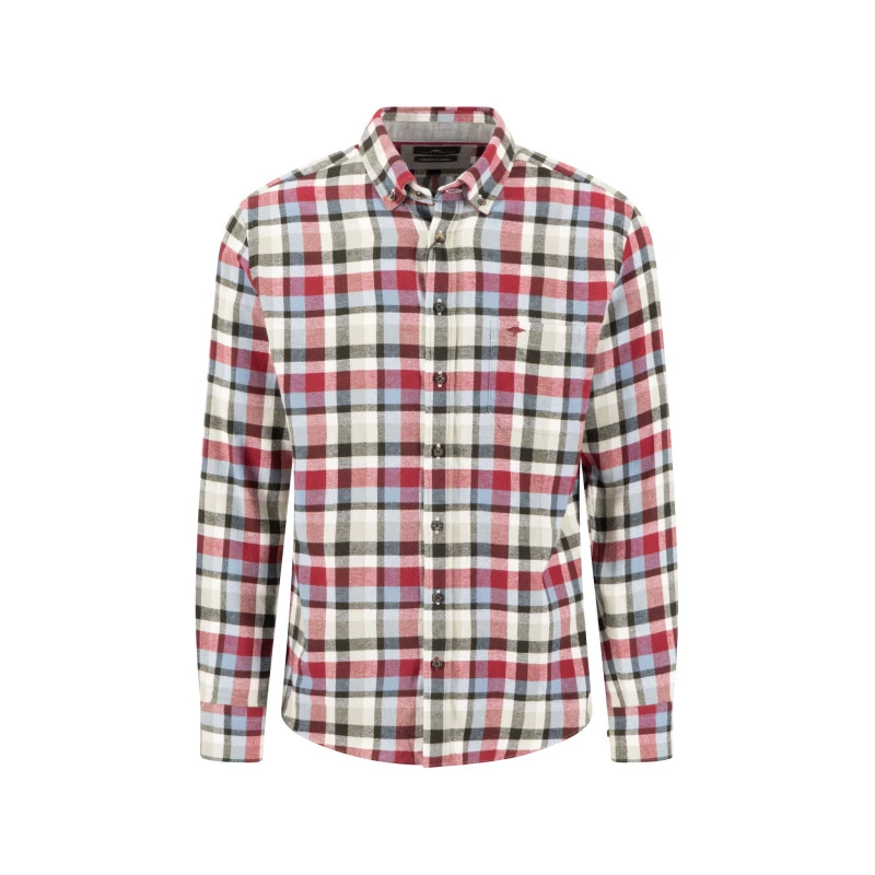 Fynch Hatton Overhemd | Rood Geruit | www.pietkoopmans.nl