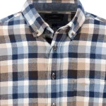 Fynch Hatton Overhemd | Bruin Blauw Geruit | www.pietkoopmans.nl