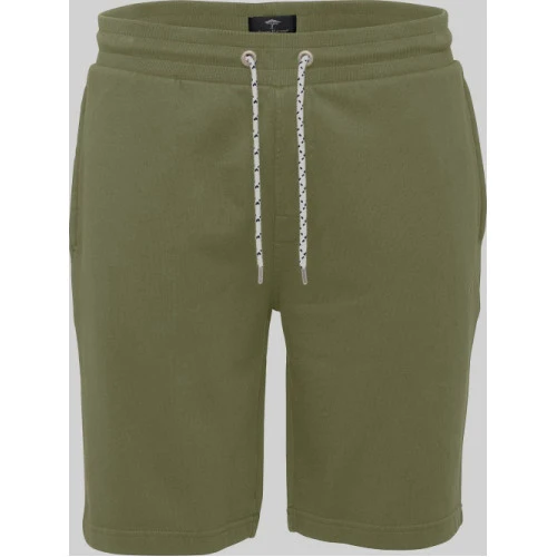 Fynch-Hatton Sweat Korte Broek | Olive | www.pietkoopmans.nl