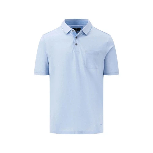 Fynch Hatton Polo | Lichtblauw Gemeleerd | www.pietkoopmans.nl