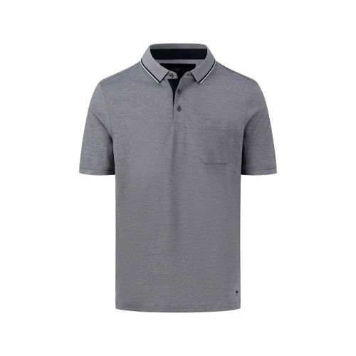 Fynch Hatton Polo | Blauw Gemeleerd | www.pietkoopmans.nl