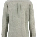 Fynch-Hatton Linnen Blouse | Gemeleerd Olijf | www.pietkoopmans.nl