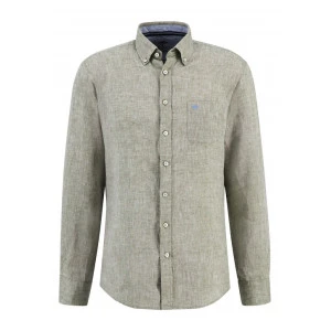 Fynch-Hatton Linnen Blouse | Gemeleerd Olijf