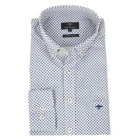 Fynch Hatton Overhemd | Marine Print