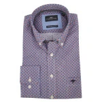 Fynch Hatton Overhemd | Rood Blauw Print | www.pietkoopmans.nl