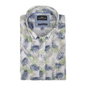 Fynch-Hatton Overhemd Korte Mouw | Palm Print