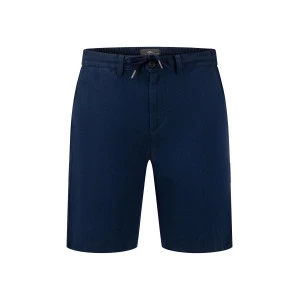 Fynch-Hatton Korte Linnen Katoenen Broek | Marine