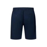 Fynch-Hatton Korte Linnen Katoenen Broek | Marine  | www.pietkoopmans.nl