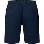 Fynch-Hatton Korte Linnen Katoenen Broek | Marine  | www.pietkoopmans.nl