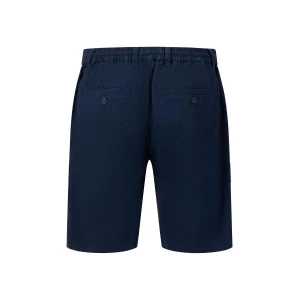 Fynch-Hatton Korte Linnen Katoenen Broek | Marine
