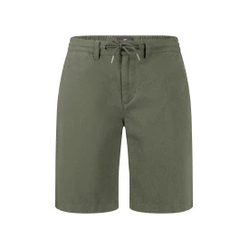 Fynch-Hatton Korte Linnen Katoenen Broek | Olijf