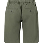 Fynch-Hatton Korte Linnen Katoenen Broek | Olijf  | www.pietkoopmans.nl