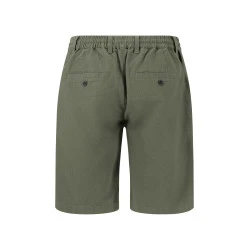 Fynch-Hatton Korte Linnen Katoenen Broek | Olijf