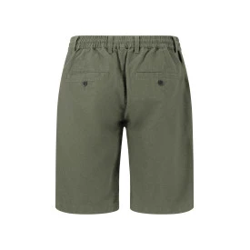 Fynch-Hatton Korte Linnen Katoenen Broek | Olijf